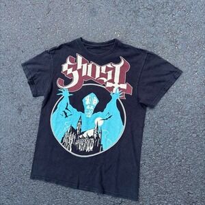 Y2K Ghost band grunge graphic rock t-shirt